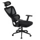 ΚΑΡΕΚΛΑ ΓΡΑΦΕΙΟΥ FB91218.01 ΜΑΥΡO MESH--ΒΑΣΗ PP 51x49x121-129Υεκ
