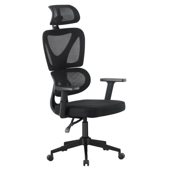 ΚΑΡΕΚΛΑ ΓΡΑΦΕΙΟΥ FB91218.01 ΜΑΥΡO MESH--ΒΑΣΗ PP 51x49x121-129Υεκ