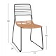 ΚΑΡΕΚΛΑ ΜΕΤΑΛΛΙΚΗ FB95694 ΜΕ WICKER ΜΠΕΖ 51x54x83Υ εκ.