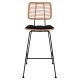 ΣΚΑΜΠΟ ΜΕΤΑΛΛΙΚΟ ΜΕ ΜΑΞΙΛΑΡΙ FB95455 ΜΕ WICKER ΜΠΕΖ 46,5x55x117,5Υ εκ.