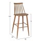 ΣΚΑΜΠΟ ΜΠΑΡ FB98459.25 ΣΕ ΚΑΠΟΥΤΣΙΝΟ ΧΡΩΜΑ 43x49x107Υ εκ. - 2τμχ