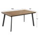 ΤΡΑΠΕΖΙ ΑΛΟΥΜΙΝΙΟΥ ΜΕ POLYWOOD FB95132.12 ΓΚΡΙ 160x92x72