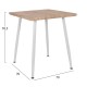ΤΡΑΠΕΖΙ ΤΡΑΠΕΖΑΡΙΑΣ FB98335.02, 70Χ70X76,5, SONOMA,ΛΕΥΚΑ ΠΟΔΙΑ