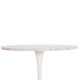 ΤΡΑΠΕΖΙ ΤΡΑΠΕΖΑΡΙΑΣ FB99421.11 ΣΤΡΟΓΓΥΛΟ WHITE MARBLE Φ90x74Υεκ.