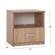ΚΟΜΟΔΙΝΟ ΜΕ ΣΥΡΤΑΡΙ SONAMA OAK FB92431.01 45x40x48 εκ.