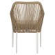 ΠΟΛΥΘΡΟΝΑ ΑΛΟΥΜΙΝΙΟΥ FB95855.01 ΛΕΥΚΟ ΜΕ ΣΧΟΙΝΙ WICKER PE ΜΠΕΖ 56x66x82 εκ.
