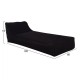 ΠΟΥΦ TANEA FB95807.04 ΜΑΥΡΟ ΜΕ UV PROTECTION 190x80x60Υ εκ.
