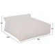 ΠΟΥΦ YAMIN 2ΑΤΟΜΩΝ ΜΕ TEXTILENE 600gr/m2 2X1 ΛΕΥΚΟ FB95773.11 140x140x40-60Υεκ.