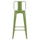 ΣΚΑΜΠΟ BAR ΜΕΤΑΛΛΙΚΟ ME ΠΛΑΤΗ ΣΕ LIGHT OLIVE GREEN FB98643.13 43Χ43Χ100Yεκ.