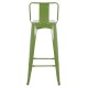 ΣΚΑΜΠΟ BAR ΜΕΤΑΛΛΙΚΟ ME ΠΛΑΤΗ ΣΕ LIGHT OLIVE GREEN FB98643.13 43Χ43Χ100Yεκ.