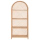 ΒΙΒΛΙΟΘΗΚΗ FB99552 ΑΠΟ ΦΥΣΙΚΟ RATTAN ΣΕ ΦΥΣΙΚΟ ΧΡΩΜΑ 80x40x182Υεκ.