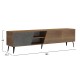 ΕΠΙΠΛΟ ΤΗΛΕΟΡΑΣΗΣ FB918374.14 ΜΕΛΑΜΙΝΗ ΦΥΣΙΚΟ-MOORE STONE 180Χ35.5Χ48Υεκ.