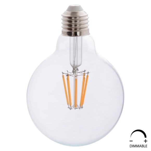 ΛΑΜΠΤΗΡΑΣ GLOBO LED FILAMENT 8W E27 2700K ΔΙΑΦΑΝΟΣ DIMMABLE FB94050.01