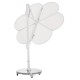 ΟΜΠΡΕΛΑ ΜΕ ΒΑΣΗ (flower) FB921286.02 ΑΛΟΥΜΙΝΙΟ-ΓΡΑΝΙΤΗΣ-ΛΕΥΚΟ 2,38x2,2μ