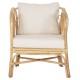 ΠΟΛΥΘΡΟΝΑ FB99817 RATTAN ΣΕ ΦΥΣΙΚΟ-ΛΕΥΚΟ ΜΑΞΙΛΑΡΙ 78x75x92Υ εκ.
