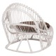 ΠΟΛΥΘΡΟΝΑ FB99840.02 RATTAN ΛΕΥΚΟ ΜΕ ΚΑΦΕ ΜΑΞΙΛΑΡΙ 80x97x85Υεκ.