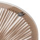 ΤΡΑΠΕΖΙ ΒΟΗΘΗΤΙΚΟ ΜΑΥΡΟ ΜΕΤΑΛΛΟ  ME TWISTED WICKER ΦΥΣΙΚΟ FB95873.01 Φ47Χ45Υεκ.
