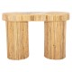 ΚΟΝΣΟΛΑ ΟΒΑΛ FB99871 ΦΥΣΙΚΟ RATTAN ΣΕ ΦΥΣΙΚΟ ΧΡΩΜΑ 110x45x74,5Υεκ.