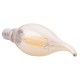 ΛΑΜΠΤΗΡΑΣ FB94047.02 ΣΤΥΛ ΦΛΟΓΑ LED FILAMENT 6W E14 3000K GOLD DIMMABLE