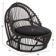 ΠΟΛΥΘΡΟΝΑ FB9840.03 ΦΥΣΙΚΟ RATTAN ΜΕ ΜΑΞΙΛΑΡΙ-ΜΑΥΡΟ 80x97x85Υεκ.