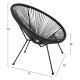 ΣΕΤ ΕΞΩΤΕΡΙΚΟΥ ΧΩΡΟΥ 3ΤΜΧ FB921101 P.E.RATTAN-ΜΕΤΑΛΛΟ ΣΕ ΜΑΥΡΟ