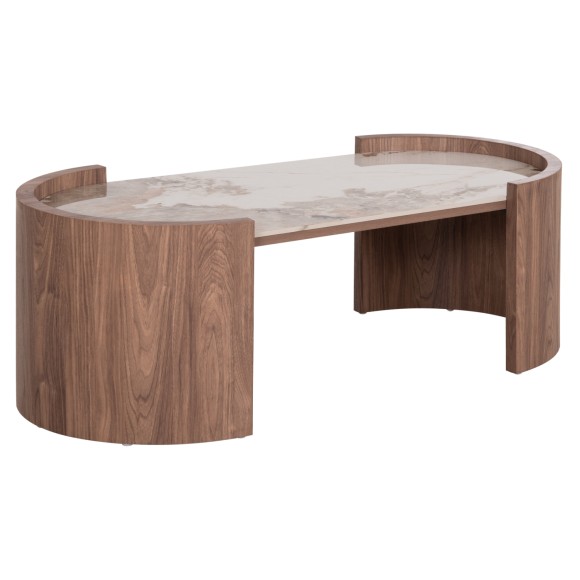 ΤΡΑΠΕΖΙ  ΣΑΛΟΝΙΟΥ FB918445 ΚΕΡΑΜΙΚΟ TOP PANDORA--MDF ΠΟΔΙΑ 120x60x43.5Υεκ