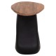 ΒΟΗΘΗΤΙΚΟ ΤΡΑΠΕΖΙ FB94692.01 FIBER CEMENT ΜΑΥΡΟ--ΞΥΛΟ TEAK TOP 47x60x59Υεκ