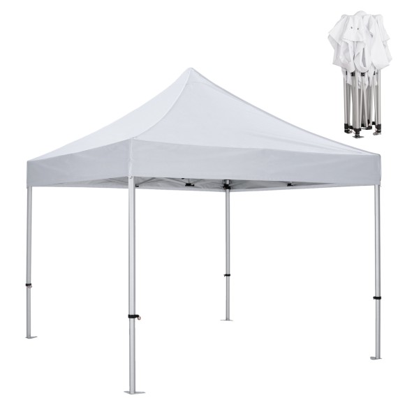 GAZEBO FB96313 ΠΤΥΣΣΟΜ.-ΕΠΑΓΓΕΛΜΑΤΙΚΗ ΧΡΗΣΗ-ΣΚΕΛΕΤΟΣ ΑΛΟΥΜ.ΑΣΗΜΙ-ΛΕΥΚΟ ΥΦΑΣΜΑ 3x3x3,43Yμ