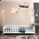 ΚΡΕΒΑΤΙ ΠΑΙΔΙΚΟ ΜΕ ΚΑΓΚΕΛΑ FB9739.03 τ.MONTESSORI ΠΕΥΚΟ ΦΥΣΙΚΟ-ΛΕΥΚΟ--190x90εκ