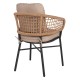 ΠΟΛΥΘΡΟΝΑ ΑΛΟΥΜΙΝΙΟΥ DARK GREY ΕΠΑΓΓΕΛΜ. RATTAN ΜΑΞΙΛΑΡΙ ΜΠΕΖ FB95863.01 60x56x84 εκ.