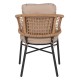ΠΟΛΥΘΡΟΝΑ ΑΛΟΥΜΙΝΙΟΥ DARK GREY ΕΠΑΓΓΕΛΜ. RATTAN ΜΑΞΙΛΑΡΙ ΜΠΕΖ FB95863.01 60x56x84 εκ.