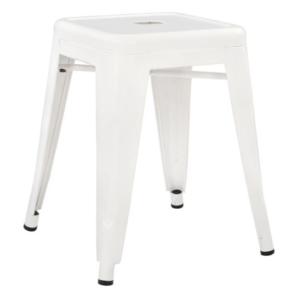 ΣΚΑΜΠΟ ΜΕΤΑΛΛΙΚΟ FB90096.41 ΣΕ MILK WHITE ΧΡΩΜΑ 37x37x45Υεκ.