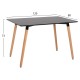 ΣΕΤ ΤΡΑΠΕΖΑΡΙΑΣ 5ΤΜΧ FB921173 MDF TOP ΜΑΥΡΟ-ΒΕΛΟΥΔΟ & ΜΕΤΑΛΛΟ ΜΑΥΡΟ