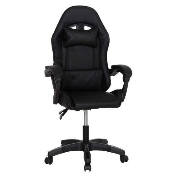 ΚΑΡΕΚΛΑ GAMING FB91231.01 ΜΑΥΡΟ PVC--ΜΕ ΜΑΞIΛΑΡΑΚΙΑ ΜΕΣΗΣ/ΚΕΦΑΛΗΣ 60x59x117Υεκ