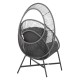 ΠΟΛΥΘΡΟΝΑ-ΦΩΛΙΑ FB96506.01 ΓΚΡΙ ΜΕΤΑΛΛΟ-P.E.RATTAN-ΜΑΞΙΛΑΡΙΑ 90x85x154Υεκ