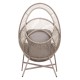 ΠΟΛΥΘΡΟΝΑ-ΦΩΛΙΑ FB96506.02 ΜΟΚΑ ΜΕΤΑΛΛΟ-P.E.RATTAN--ΓΚΡΙ ΜΑΞΙΛΑΡΙΑ 90x85x154Υεκ