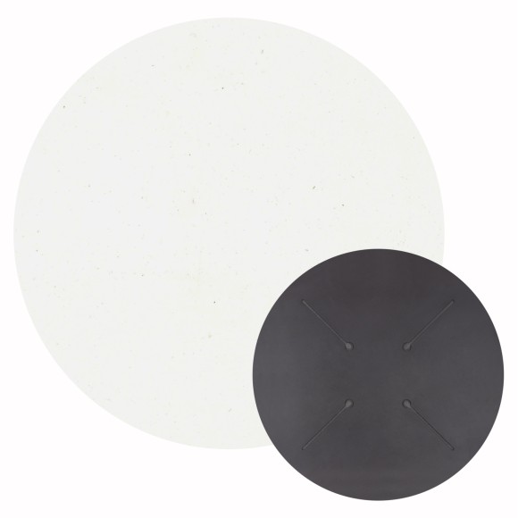 ΕΠΙΦΑΝΕΙΑ ΤΡΑΠΕΖΙΟΥ HPL ΣΤΡΟΓΓΥΛΗ FB95841.23 WHITE Φ60εκ. - 2τμχ