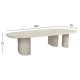 ΤΡΑΠΕΖΙ ΤΡΑΠΕΖΑΡΙΑΣ FIBER CEMENT ΟΒΑΛ FB96598.02 ΜΠΕΖ 260x95x75Υεκ