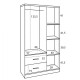ΝΤΟΥΛΑΠΑ 3ΦΥΛΛΗ ME 2 ΣΥΡΤΑΡΙΑ FB9340.04 SONAMA ΜΕ ΓΚΡΙ 89x42,5Χ181εκ.