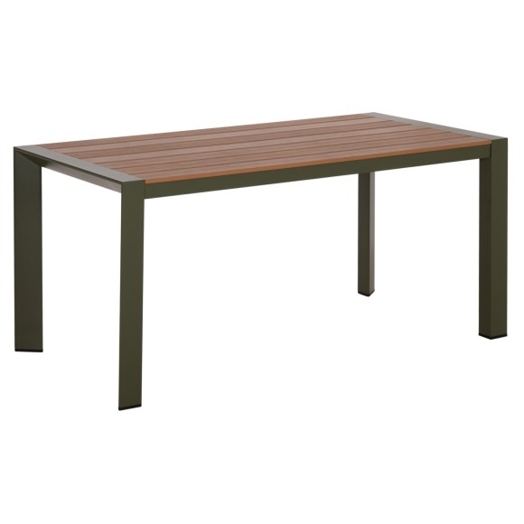 ΤΡΑΠΕΖΙ ΕΞΩΤ.ΧΩΡΟΥ FB96059.07 ΑΛΟΥΜΙΝΙΟ ΣE OLIVE GREEN & POLYWOOD 160X80Χ75Υεκ.