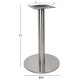 ΒΑΣΗ INOX Φ45x72Υ εκ.ΥΨΟΣ FB9419