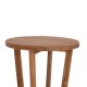 ΤΡΑΠΕΖΙ ΜΕΣΗΣ ΣΤΡΟΓΓΥΛΟ FB96650 ΞΥΛΟ TEAK ΦΥΣΙΚΟ Φ65x65Υεκ.