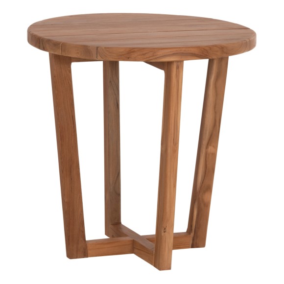 ΤΡΑΠΕΖΙ ΜΕΣΗΣ ΣΤΡΟΓΓΥΛΟ FB96650 ΞΥΛΟ TEAK ΦΥΣΙΚΟ Φ65x65Υεκ.