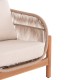 LOUNGE ΣΕΤ FB921214 ΤΡΑΠΕΖΙ & 2 ΠΟΛΥΘΡΟΝΕΣ--ΞΥΛΟ ΑΚΑΚΙΑΣ-ΑΛΟΥΜΙΝΙΟ-ΣΧΟΙΝΙ