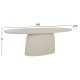 ΤΡΑΠΕΖΙ ΤΡΑΠΕΖΑΡΙΑΣ ΟΒΑΛ FB96577.02 ΜΠΕΖ FIBER CEMENT 240x100x75Υεκ.