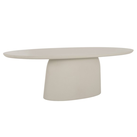 ΤΡΑΠΕΖΙ ΤΡΑΠΕΖΑΡΙΑΣ ΟΒΑΛ FB96577.02 ΜΠΕΖ FIBER CEMENT 240x100x75Υεκ.