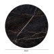 ΕΠΙΦΑΝΕΙΑ ΤΡΑΠΕΖΙΟΥ HPL ΣΤΡΟΓΓΥΛΗ FB95841.34 BLACK MARBLE Φ60εκ. - 2τμχ