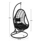 ΚΡΕΜΑΣΤΗ ΠΟΛΥΘΡΟΝΑ ΦΩΛΙΑ FB95541.02 ΜΕ ΜΑΥΡΟ WICKER & ΜΑΞΙΛΑΡΙΑ Φ105Χ195Υ εκ.