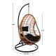 ΚΡΕΜΑΣΤΗ ΠΟΛΥΘΡΟΝΑ ΦΩΛΙΑ FB95541.04 ΜΕ ΜΠΕΖ WICKER & ΜΑΥΡΑ ΜΑΞΙΛΑΡΙΑ Φ105Χ195Υ εκ.