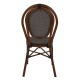 ΚΑΡΕΚΛΑ ΑΛΟΥΜΙΝΙΟΥ BAMBOO ΚΑΦΕ ΜΕ TEXTLINE 40,5x56,5x89,5 εκ. FB95026